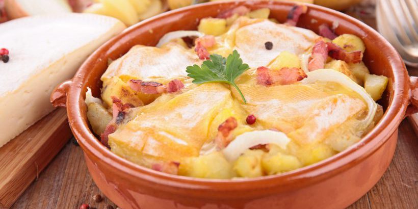 Notre recette de tartiflette light sans reblochon, sans lardons, sans